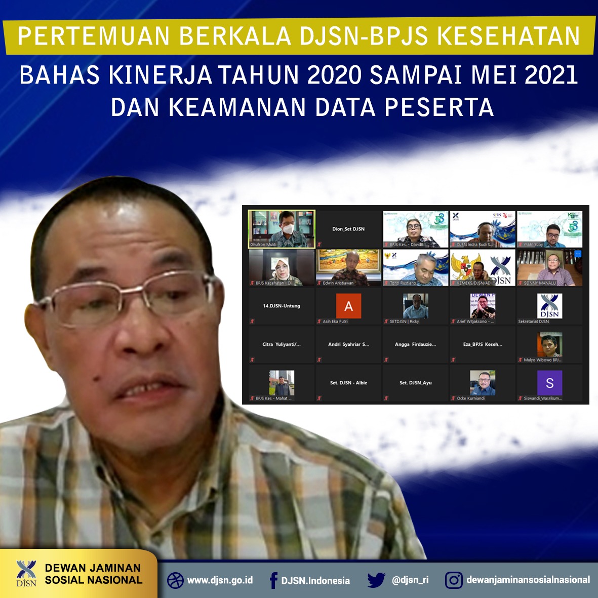 Pertemuan Berkala DJSN-BPJS Kesehatan Bahas Kinerja dan Keamanan Data Peserta